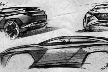 Hyundai Vision T: Tucson-Ausblick mit Plug-in-Hybrid-Antrieb