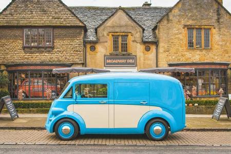 Morris Commercial JE: Elektro-Lieferwagen mit tollem Retro-Design Morris Commercial JE: Elektro-Lieferwagen mit tollem Retro-Design