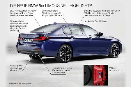 BMW 5er Facelift (2020) wird deutlich elektrischer