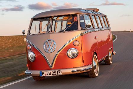 VW e-Bulli: T1 Samba-Bus von 1966 mit modernem Elektroantrieb VW e-Bulli: T1 Samba-Bus von 1966 mit modernem Elektroantrieb