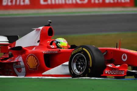 Hockenheim 2019: Mick Schumacher im Ferrari seines Vaters Michael Hockenheim 2019: Mick Schumacher im Ferrari seines Vaters Michael
