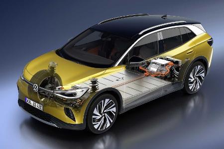VW ID.4 (2021): Das Elektro-SUV ist 30 Zentimeter länger als der ID.3