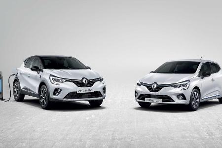 Renault Clio E-Tech mit Hybridantrieb und Captur E-Tech Plug-in