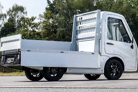 Tropos Able XT: Elektro-Transporter mit Pritsche oder Kofferaufbau