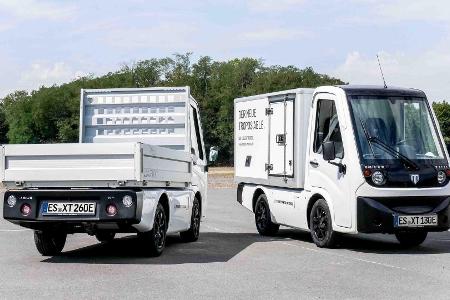 Tropos Able XT: Elektro-Transporter mit Pritsche oder Kofferaufbau