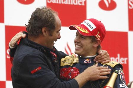 Monza 2008: Vettel feiert seinen ersten Sieg für das B-Team von Red Bull Monza 2008: Vettel feiert seinen ersten Sieg für das B-Team von Red Bull