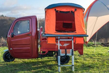 Elektro Frosch Pro Camping: Winziges Dreirad für Camping-Zwecke
