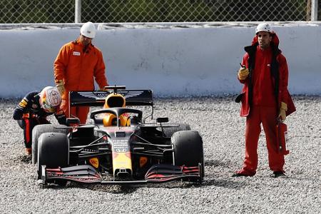 Max Verstappen sorgte für eine der roten Flaggen am Donnerstagvormittag