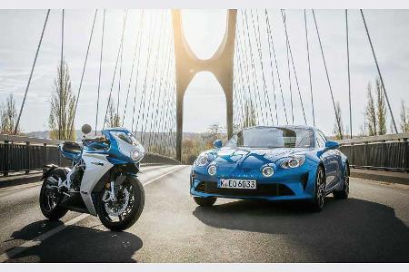 MV Agusta Superveloce 800: Motorrad im Alpine-Look