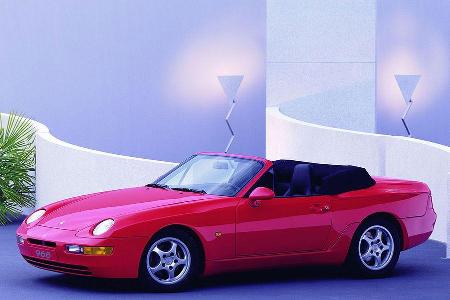 1992: Porsche 968 Cabrio - Auch vom letzten Abkömmling des 924 gab es eine offene Variante.