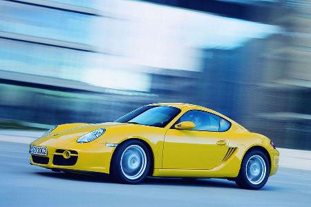 2005: Porsche Cayman - Dem Roadster wird seit 2005 das Coupé Cayman zur Seite gestellt.