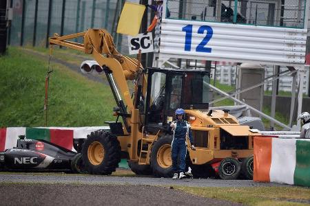 GP Japan 2014 - Unfall Bianchi