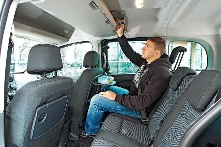Mercedes Citan 109 CDI, Rcksitz, Beinfreiheit