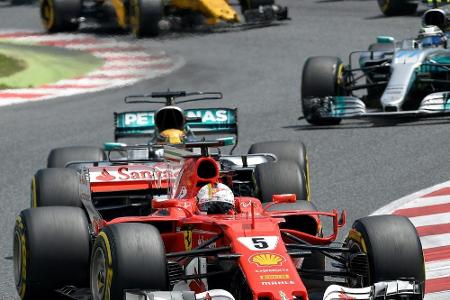 Formel 1: Vettel gewinnt den Start - Räikkönen und Verstappen schon raus