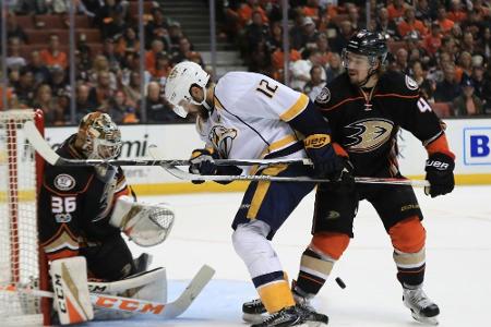 NHL: Anaheim schafft Ausgleich gegen Nashville NHL: Anaheim schafft Ausgleich gegen Nashville