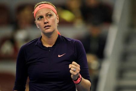 Tennis: Kvitova nach Messerattacke zurück im Training Tennis: Kvitova nach Messerattacke zurück im Training