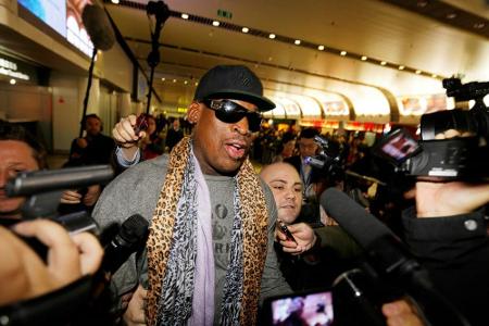 Rodman wieder auf Mission in Nordkorea: Rodman wieder auf Mission in Nordkorea: