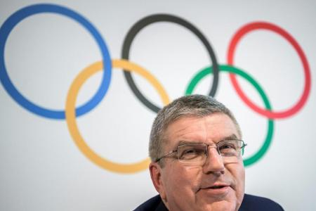 Olympia: Bach spricht mit Moon über gemeinsames koreanisches Team Olympia: Bach spricht mit Moon über gemeinsames koreanisches Team