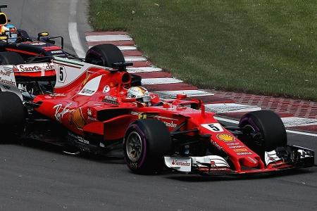 Formel 1: Vettel muss früh an die Box, Hamilton führt