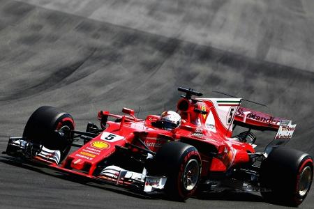 Formel 1: Vettel zurück in den Top 10, Doppelführung für Mercedes Formel 1: Vettel zurück in den Top 10, Doppelführung für Mercedes
