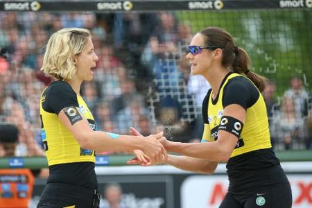 Beachvolleyball: Ludwig/Walkenhorst im Achtelfinale von Den Haag