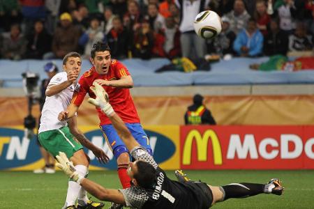 Klein, wendig, schnell und treffsicher: David Villa hatte maßgeblichen Anteil am historischen Siegeszug der Furia Roja und e...