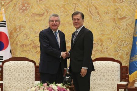 Südkoreas Präsident: Nordkorea soll an Winterspielen teilnehmen Südkoreas Präsident: Nordkorea soll an Winterspielen teilnehmen