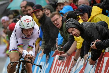 Martin verpasst Sieg im Tour-Zeitfahren Martin verpasst Sieg im Tour-Zeitfahren
