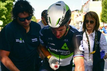Nach Sprint-Sturz: Cavendish vor Tour-Aus Nach Sprint-Sturz: Cavendish vor Tour-Aus