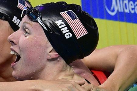 King schwimmt in Weltrekordzeit zu WM-Gold King schwimmt in Weltrekordzeit zu WM-Gold