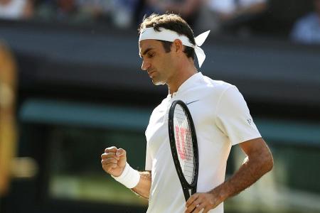 Wimbledon: Federer ohne Satzverlust im Halbfinale - Djokovic gibt auf