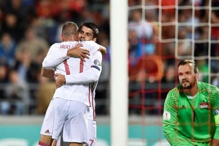 Spanien schießt sich auf WM-Kurs - Österreich nur noch mit theoretischer WM-Chance Spanien schießt sich auf WM-Kurs - Österreich nur noch mit theoretischer WM-Chance