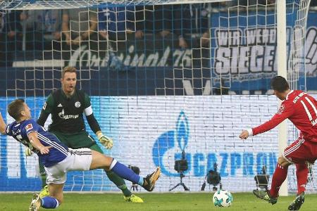 Bayern nach James-Gala auf Schalke an der Spitze