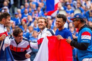 Davis-Cup-Finale zwischen Frankreich und Belgien in Lille