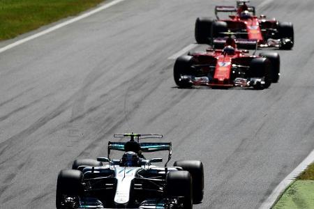 Hamilton und Bottas vorn - Vettel kommt nicht heran