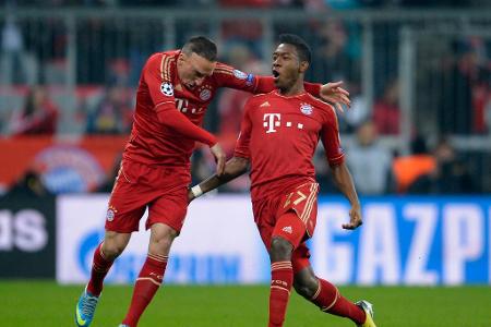 Nur einen Augenblick früher jubelte David Alaba am 2. April 2013. Das Bayern-Ass traf gegen Juventus Turin bereits nach 25,0...