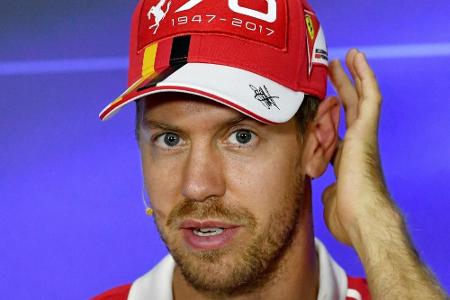 Vettel im Monza-Training hinter den beiden Mercedes Vettel im Monza-Training hinter den beiden Mercedes