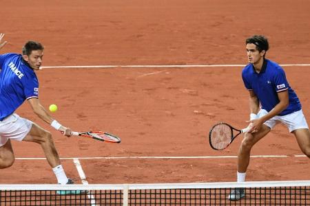 Davis Cup: Frankreich und Australien gehen in Führung Davis Cup: Frankreich und Australien gehen in Führung