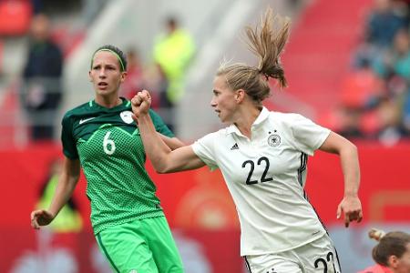 6:0 gegen Slowenien: DFB-Frauen starten erfolgreich in WM-Quali 6:0 gegen Slowenien: DFB-Frauen starten erfolgreich in WM-Quali