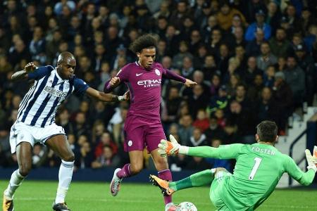 Ligapokal: Sané schießt ManCity mit Doppelpack in Runde vier