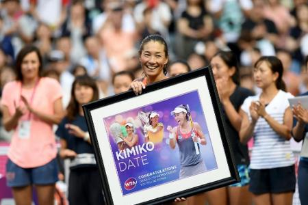 Mit 46 Jahren: Japanerin Date beendet Tenniskarriere Mit 46 Jahren: Japanerin Date beendet Tenniskarriere