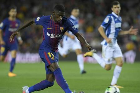 Dembélé feiert Champions-League-Debüt für Barcelona