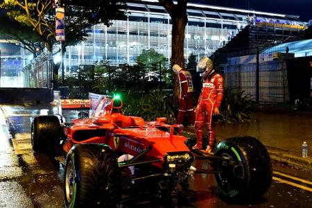 Medien: Motor im Vettel-Ferrari bei Startunfall nicht beschädigt