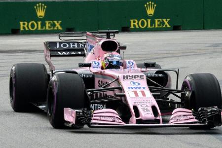 Sergio Pérez auch 2018 bei Force India