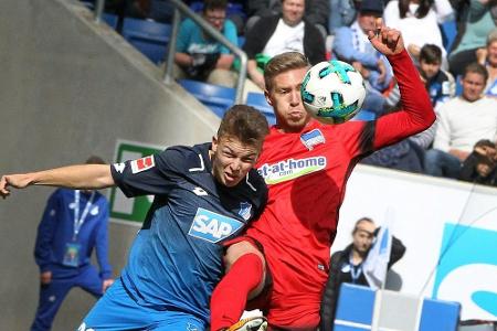 Europacup-Pleite nicht verdaut: Hoffenheim strauchelt gegen Hertha Europacup-Pleite nicht verdaut: Hoffenheim strauchelt gegen Hertha