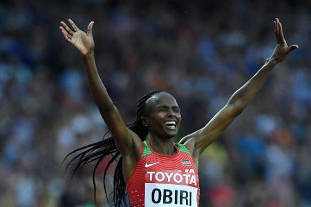 Leichtathletik-WM: Kenianerin Obiri holt 5000-m-Gold Leichtathletik-WM: Kenianerin Obiri holt 5000-m-Gold