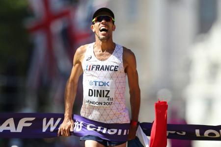 Ein Jahr nach Rio-Drama: Franzose Diniz holt Geher-Gold über 50 km Ein Jahr nach Rio-Drama: Franzose Diniz holt Geher-Gold über 50 km