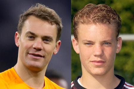 Fundstück aus der Jugendzeit! Manuel Neuer links bei seinen ersten Auftritten in der Schalke-Jugend, rechts als mehrfacher W...