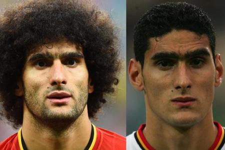 An Masse konnte der Belgier, rechts als U21(!)-Nationalspieler, kaum noch zulegen, an Haarpracht offensichtlich schon!