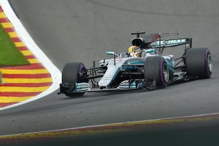 Formel 1: Hamilton gewinnt in Belgien vor Vettel Formel 1: Hamilton gewinnt in Belgien vor Vettel